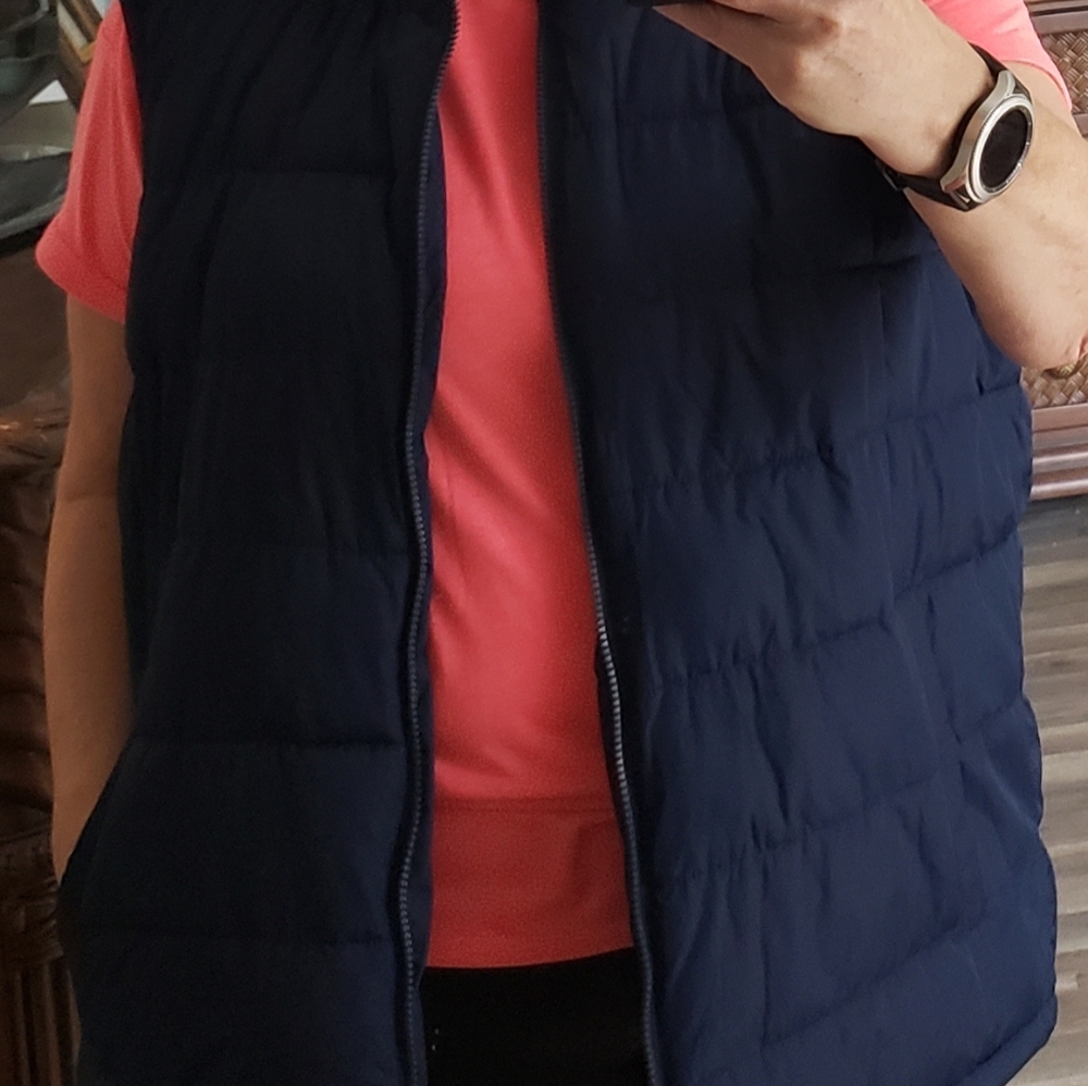 Gap Navy Puffer Warm Vest